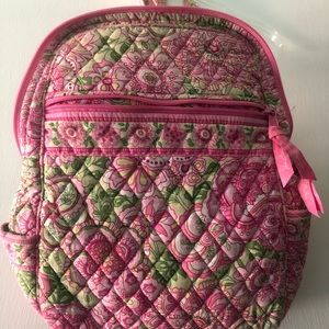 Vera Bradley small backpack Petal Pink pattern